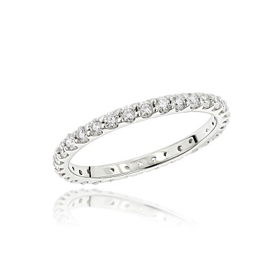 Fine Eternity Band in Sterling Silver (X-Large)